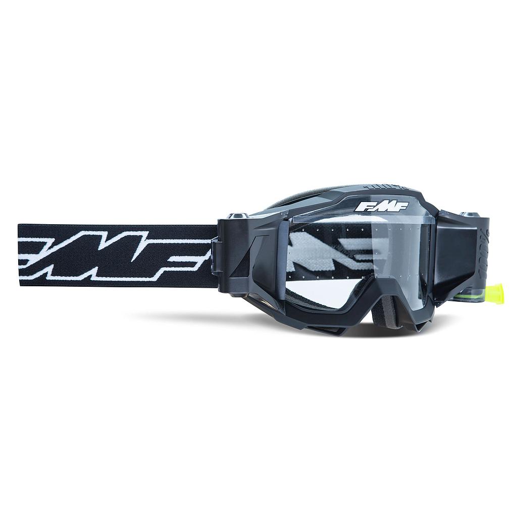 Goggles FMF Powerbomb con Film System Rocket Black - Mica Transparente